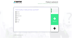 Desktop Screenshot of anketa.antik.sk